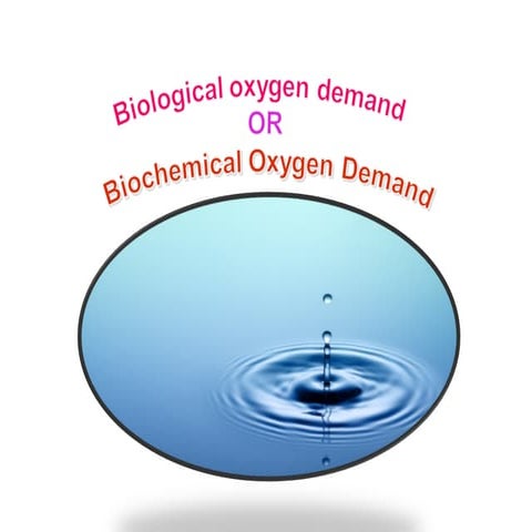 Biological oxygen demand and biochemical oxygen demand