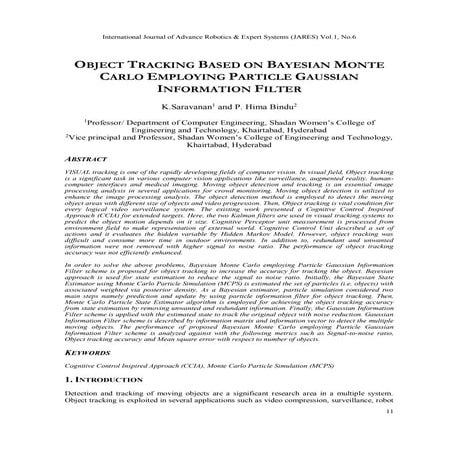 International Journal of Advance Robotics & Expert Systems (JARES)