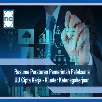 Resume PP UU Cipta Kerja - Klaster Ketenagakerjaan.pptx