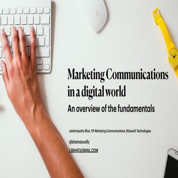 Marketing Communications in a digital world