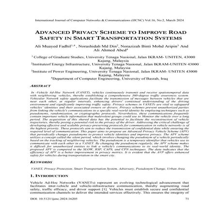 Advanced Privacy Scheme to Improve Road Safety in Smart Transportation Systems