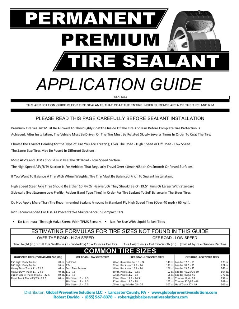 Tire Application Guide Robert