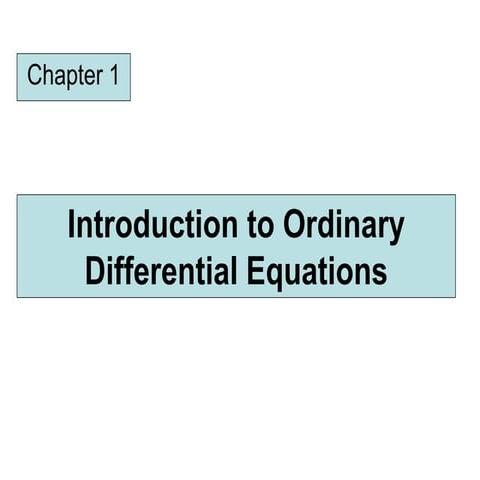 first order differential equation for grad