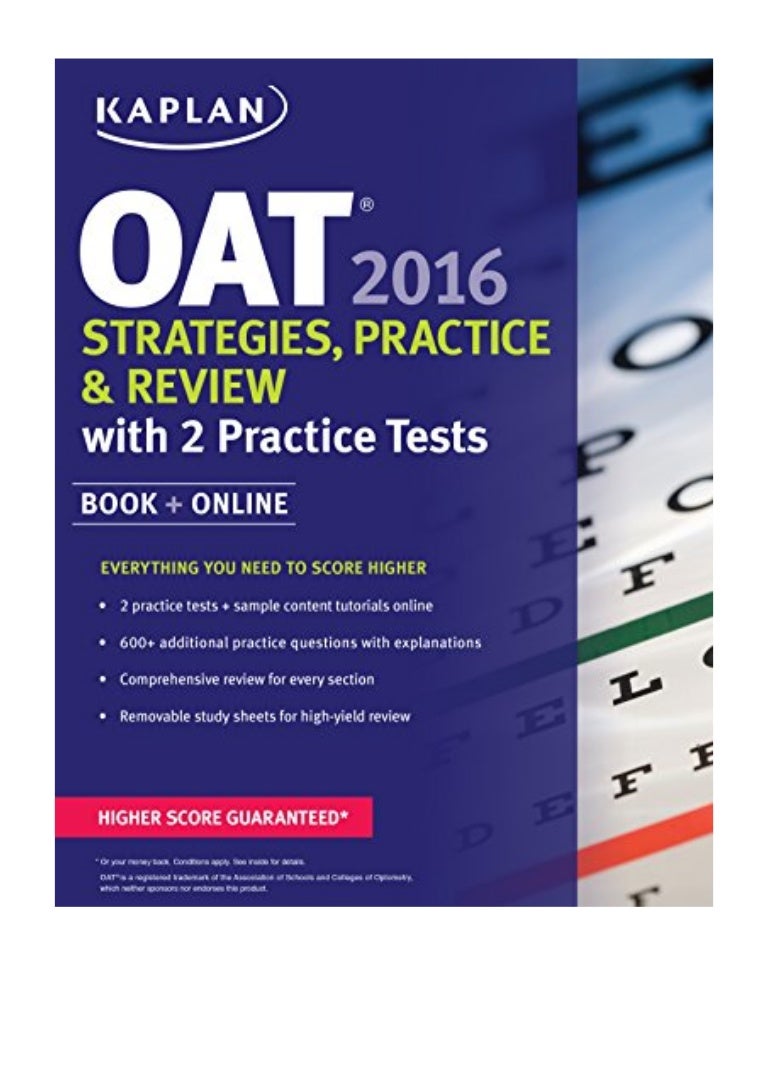 (2015) Kaplan OAT 2016 Strategies, Practice, and Review with 2 Practi…