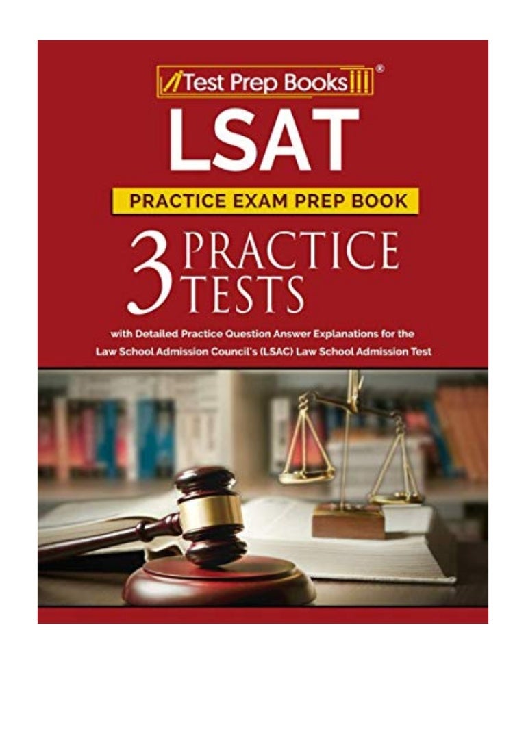 (2017) LSAT Practice Exam Prep Book (PDF) 3 LSAT Practice Tests with…