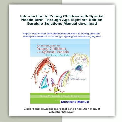 Introduction to Young Children with Special Needs Birth Through Age ...