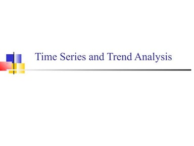 1634 time series and trend analysis