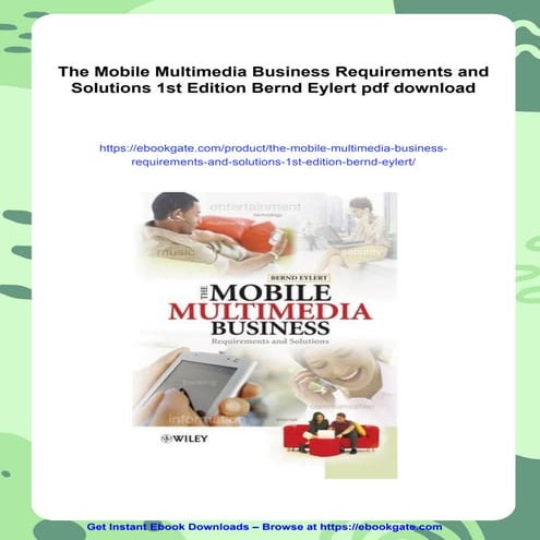 The Mobile Multimedia Business Requirements and Solutions 1st Edition ...