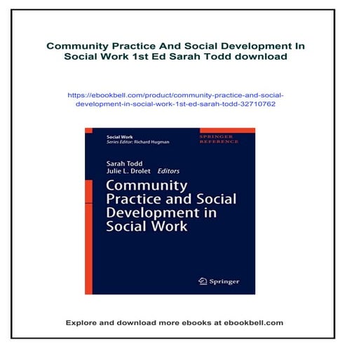 Community Practice And Social Development In Social Work 1st Ed Sarah ...