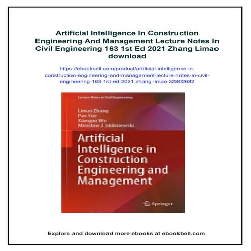 Artificial Intelligence In Construction Engineering And Management Lecture No...