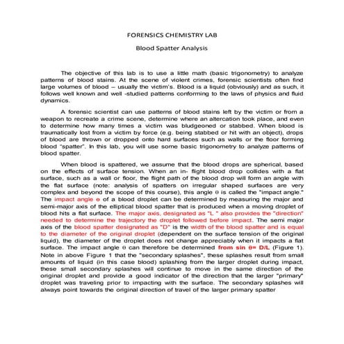 Blood spatter interpretation-FORENSIC SEROLOGY | PPTX