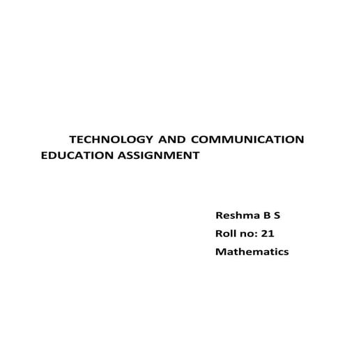 Technology assignment