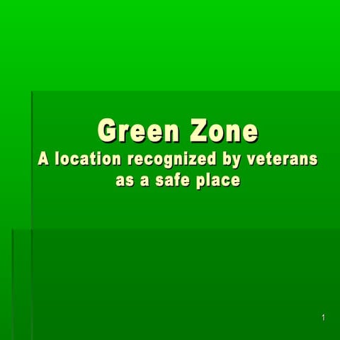 GreenZone Training for RMUFacultyStaff