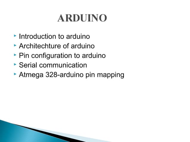 Arduino And Its Pin Configuration Ppt Arduino And Its Pin Configuration Ppt