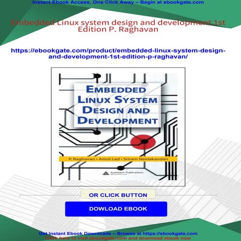 Embedded Linux system design and development 1st Edition P. Raghavan | PDF