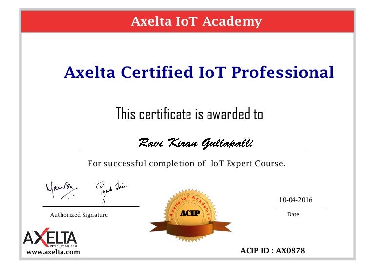 IOT Certification