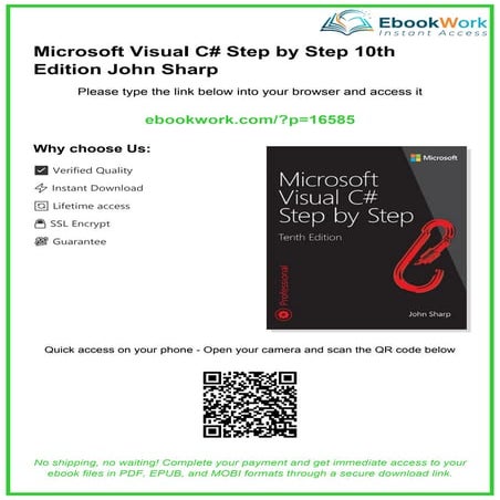 Microsoft Visual C# Step by Step 10th Edition John Sharp | PDF