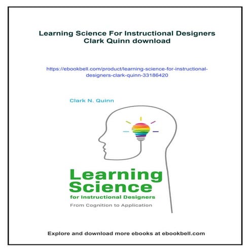 Learning Science For Instructional Designers Clark Quinn