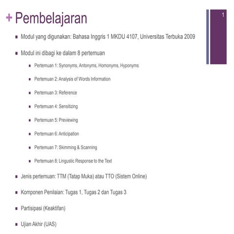 166028350 modul-1-mkdu-4107-bahasa-inggris-i-pptx