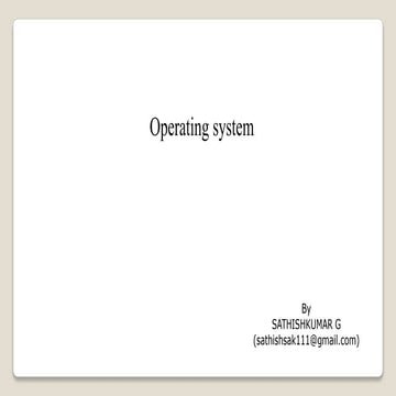 Operating system | PPT