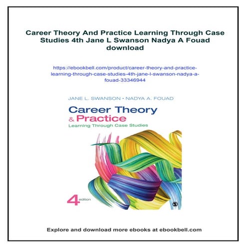 Career Theory And Practice Learning Through Case Studies 4th Jane L Swanson N...