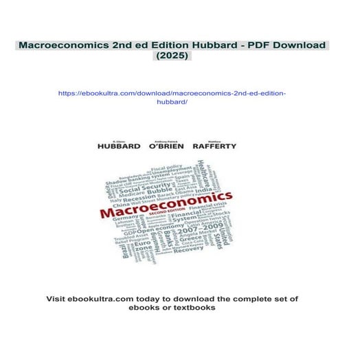 Download full ebook of Macroeconomics 2nd ed Edition Hubbard instant download...