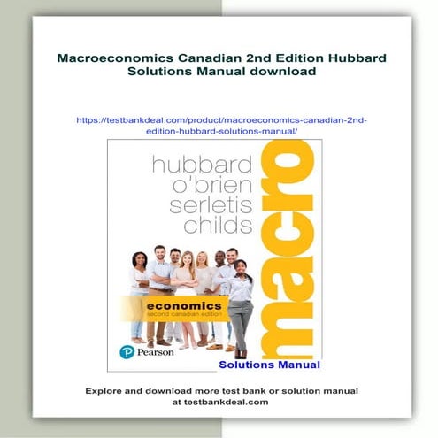 Macroeconomics Canadian 2nd Edition Hubbard Solutions Manual | PDF