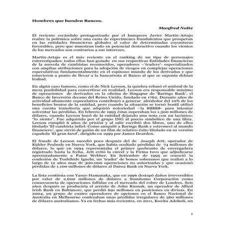 Hombres que hunden bancos