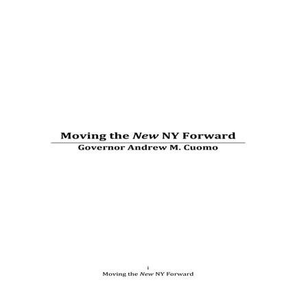 2014 Campaign Cuomo Policy Book