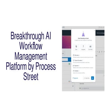 Worlds First AI Powered Business Process Management Launches - Process Street Announces Process AI!