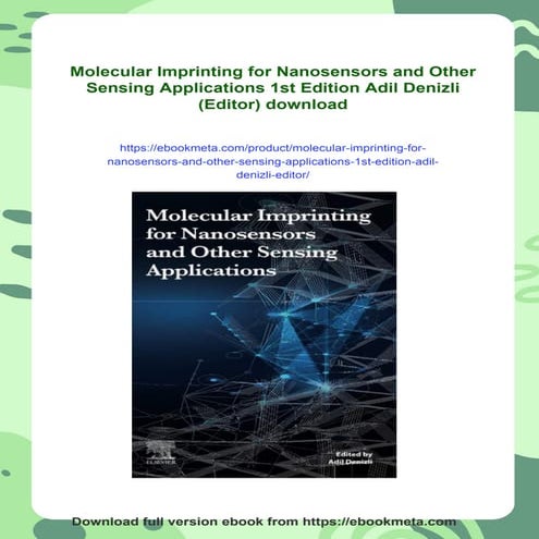 Molecular Imprinting for Nanosensors and Other Sensing Applications 1st ...