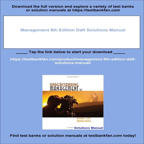 Management 9th Edition Daft Solutions Manual