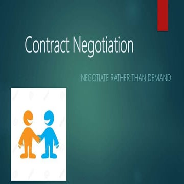 Contract Negotiation