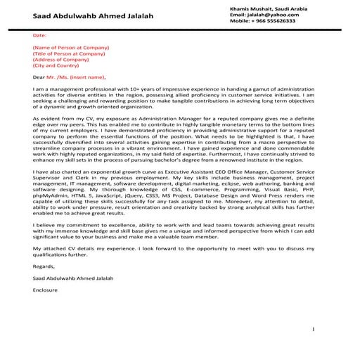 880584 Saad Abdulwahb Ahmed Jalalah Cover Letter