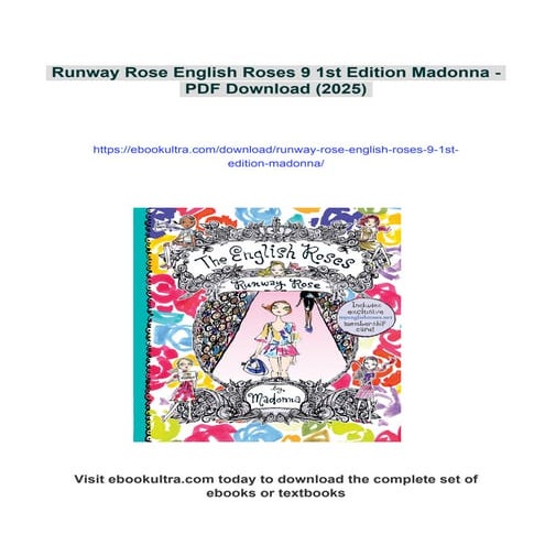 Runway Rose English Roses 9 1st Edition Madonna