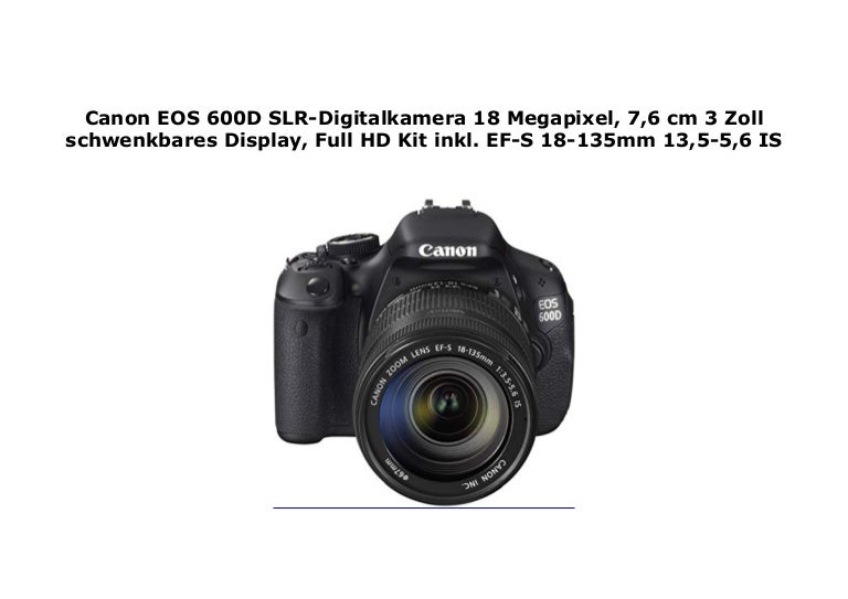 megapixel canon 600d
