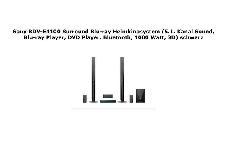 Sony v E4100 Surround Blu Ray Heimkinosystem 5 1 Kanal Sound Blu
