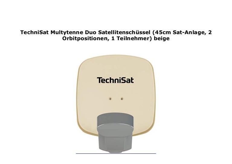 TechniSat Multytenne Duo Satellitensch ssel (45cm Sat-Anlage, 2 Orbit…