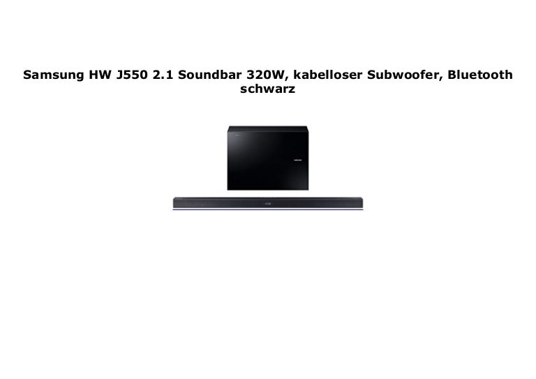 hw j550 soundbar