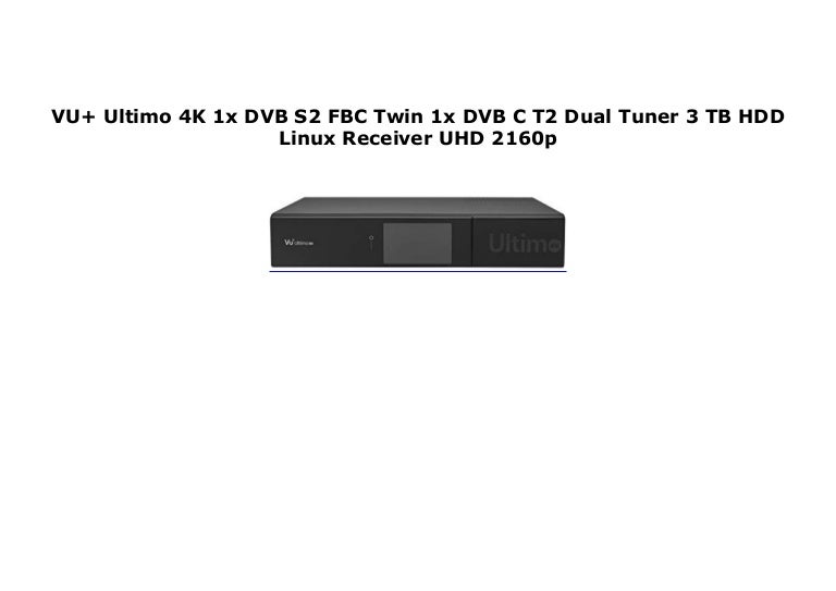VU DVB-C//T Tuner