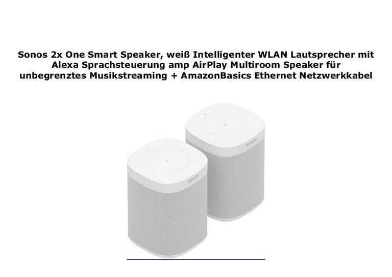 2x sonos one smart speaker