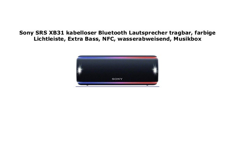 srs xb31 nfc