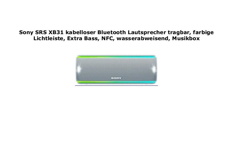 sony xb31 nfc