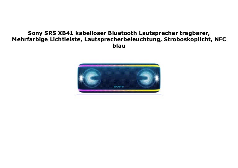 sony srs xb41 watts output