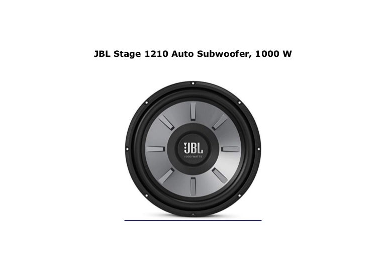 subwoofer jbl stage 1210