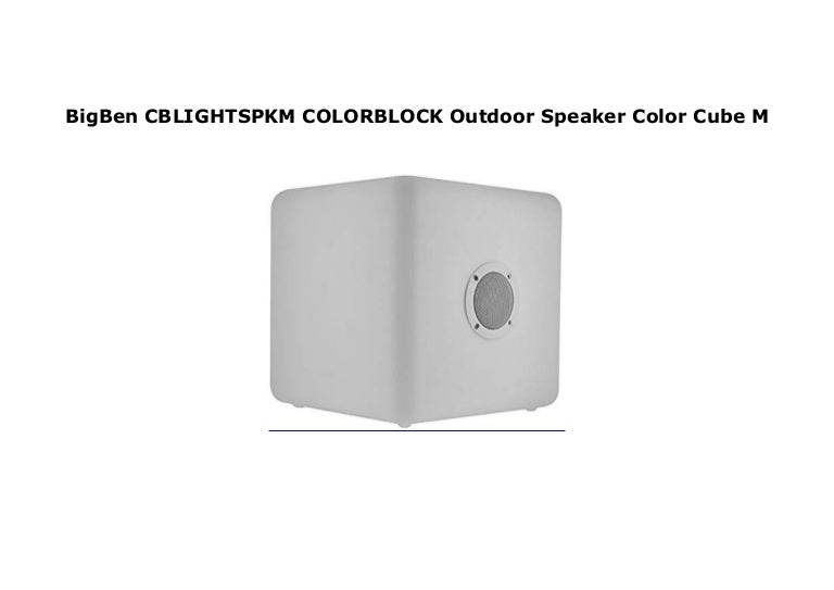 colorblock color light bluetooth speaker