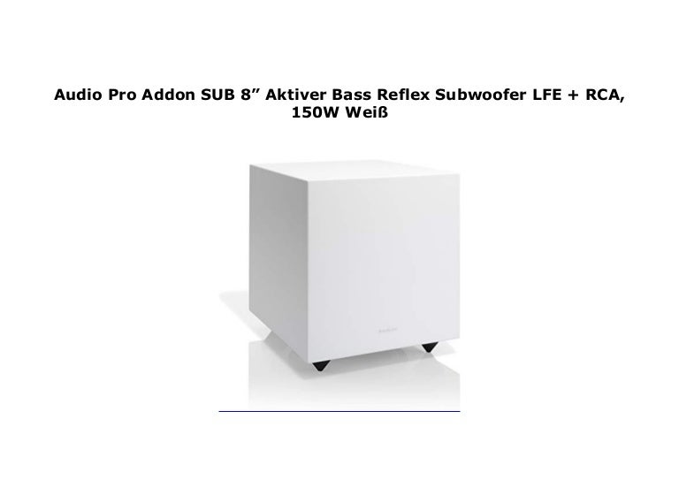 audio pro addon sub 8