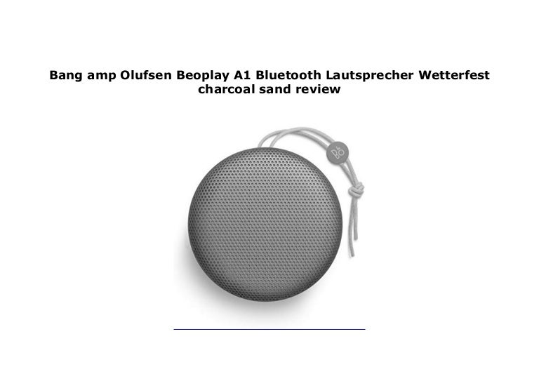 beoplay a1 charcoal sand