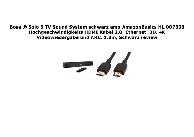bose solo 5 hdmi arc