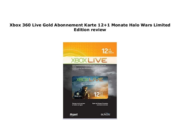 xbox live gold abonnement